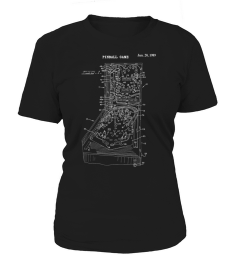 Vintage Retro Pinball Machine Game Shirt - Flipper Wizard Women's T-Shirt