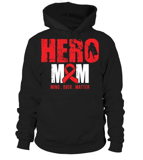 Hero Mom-Sickle Cell Anemia Awareness Ribbon Shirt Hoodie Unisex