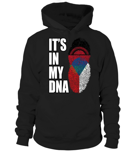 Malawian And Czech Mix Heritage DNA Flag Hoodie Unisex