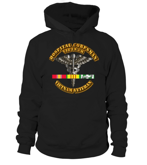 navy-hospital-corpsman-w-vietnam-svc-ribbons Hoodie Unisex