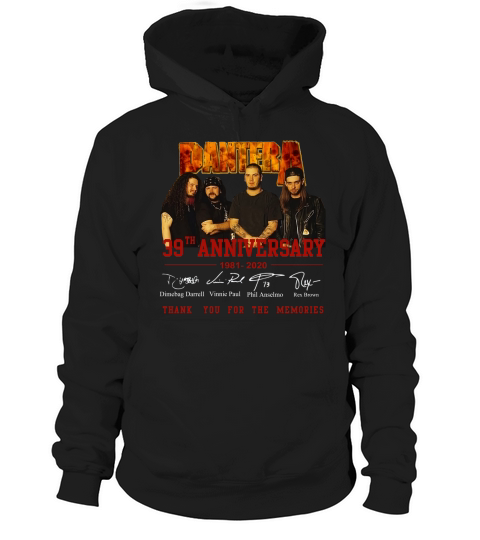 Pantera 39th anniversary 1981 2020 signatures thank for memories shirt Hoodie Unisex