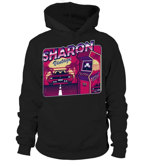 Sharon Funny Personalized Vintage Gamer 80s 90s Hoodie Unisex