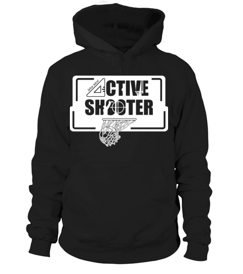 SPORTS - Basketball - Active Shooter White Hoodie Unisex