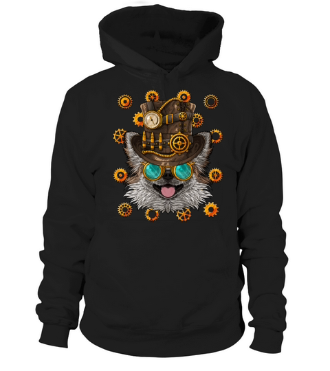 Steampunk Chihuahua Dog Medieval Victorian Steam P Hoodie Unisex