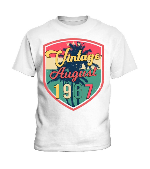 1967 August Vintage Kids T-Shirt