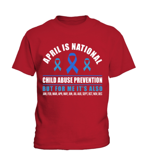 April is National Child Abuse Prevention Month Kids T-Shirt
