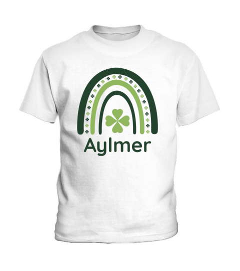 Aylmer Clover Boho Rainbow Kids T-Shirt