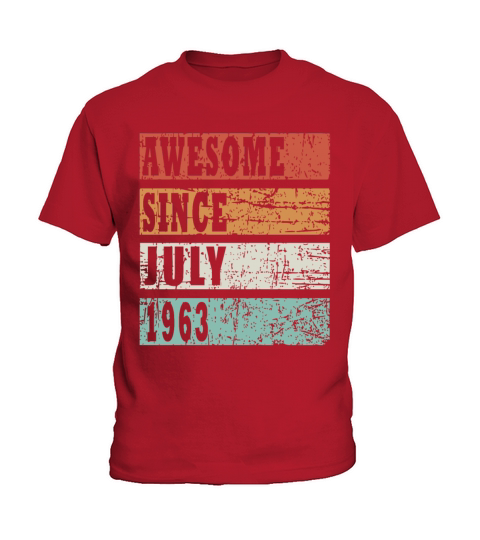 Birth Month July 1963 Vintage Kids T-Shirt