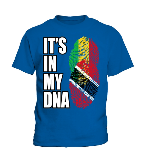 Malian And Trinidad Tobago Mix Heritage DNA Flag Kids T-Shirt