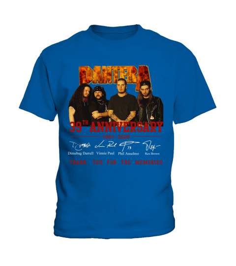 Pantera 39th anniversary 1981 2020 signatures thank for memories shirt Kids T-Shirt