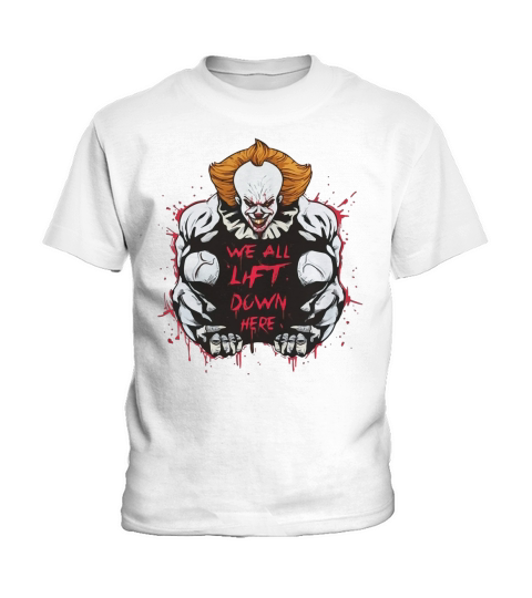 Pennywise IT We all Lift down here Kids T-Shirt