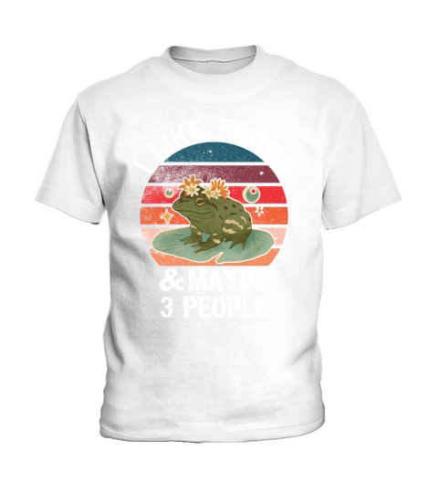 Sarcastic Frog Lover Retro Vintage Kids T-Shirt