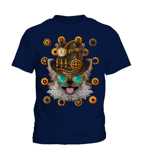Steampunk Chihuahua Dog Medieval Victorian Steam P Kids T-Shirt