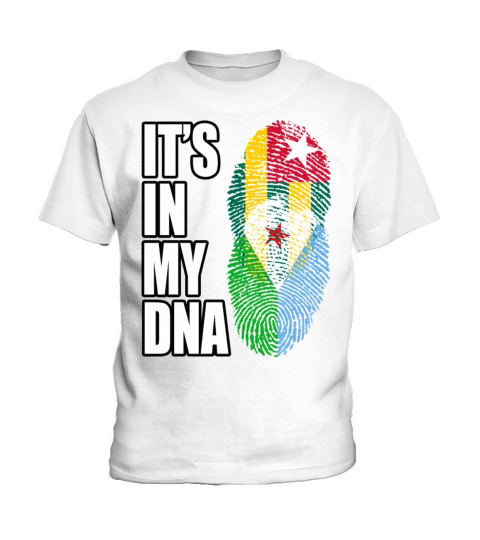 Togolese And Djiboutian Mix Heritage DNA Flag Kids T-Shirt