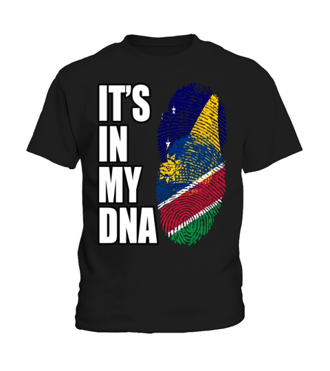 Tokelauan And Namibian Mix Heritage DNA Flag Kids T-Shirt
