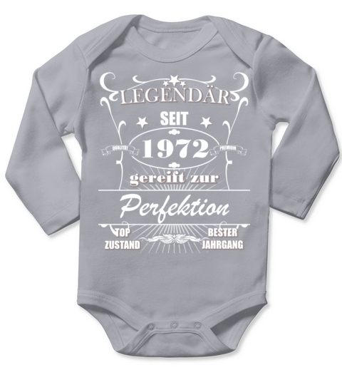 1972 Birthday Man 50 Years Decoration Funny 50s 50 Long Sleeve Baby One-Piece