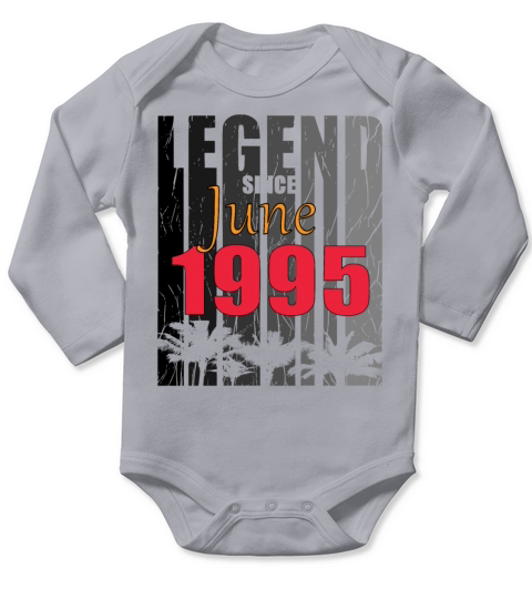 1995 vintage born in June gift Long Sleeve Baby One-Piece