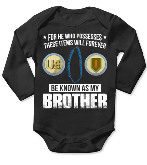 1st Infantry Division Long Sleeve Baby One-Piece