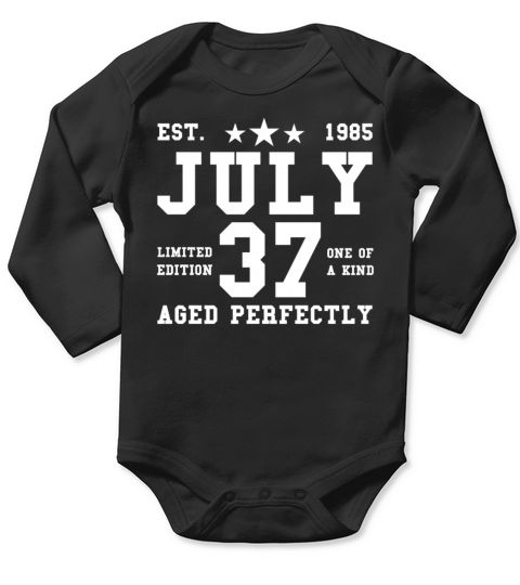 37th birthday July vintage 1985 gift idea Long Sleeve Baby One-Piece