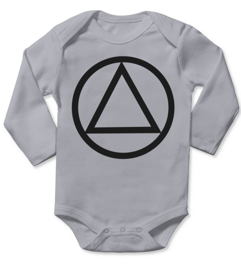 AA 12 Step Unity Service Recovery Logo T-Shirt Long Sleeve Baby One-Piece