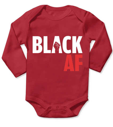 AF Black Long Sleeve Baby One-Piece