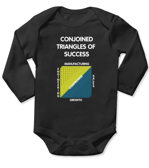 Conjoined Triangles of Success-Silicon Valley shirt Long Sleeve Baby One-Piece