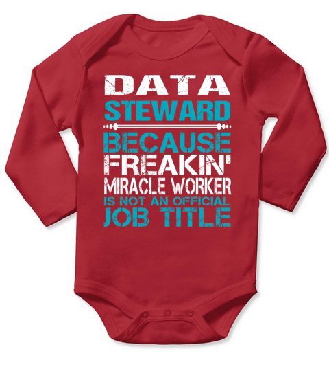 DATA STEWARD Long Sleeve Baby One-Piece