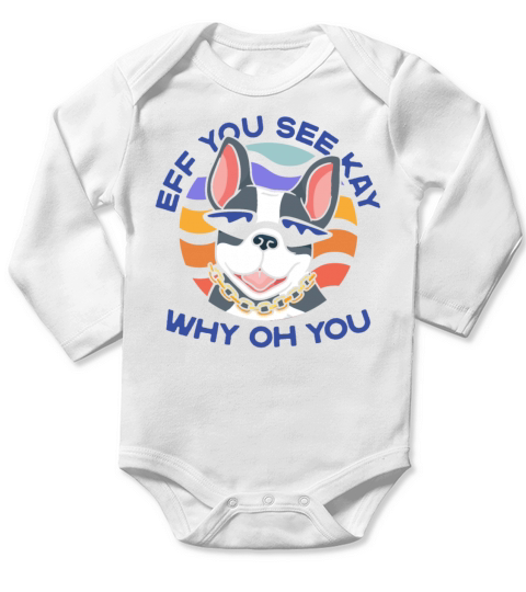 Eff You See Kay Why Oh You Yoga Meditating Frenchi Long Sleeve Baby One-Piece