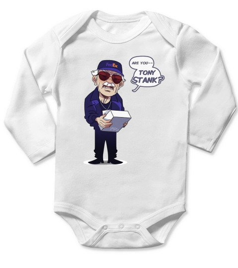 Fedex Are You Tony Stank Long Sleeve Baby One-Piece