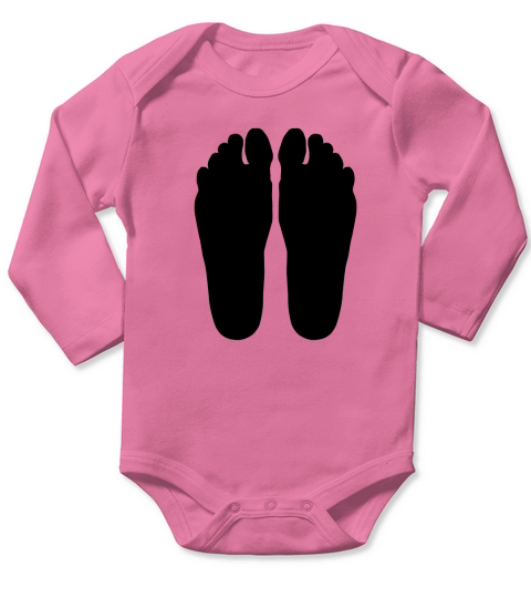Feet silhouette - Mens Premium T-Shirt Long Sleeve Baby One-Piece