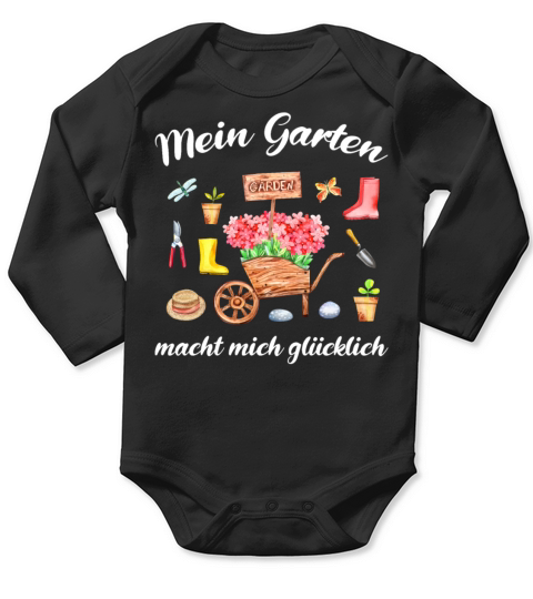 Garden Quote Hobby Gardener Gift Idea Long Sleeve Baby One-Piece