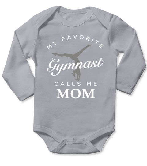 Gymnastics Mom and Daughter Shirt Long Sleeve Baby One-Piece