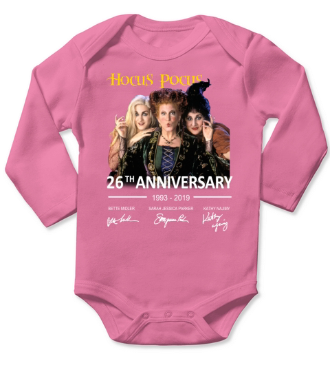 Hocus Pocus 26th anniversary 1993 2019 signature Long Sleeve Baby One-Piece