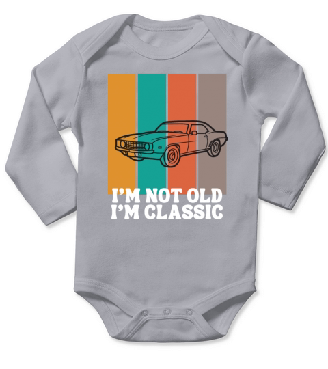 I am not all im a classic vintage Long Sleeve Baby One-Piece