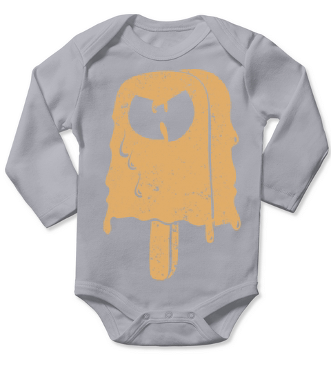 icecream wutang light brown Long Sleeve Baby One-Piece