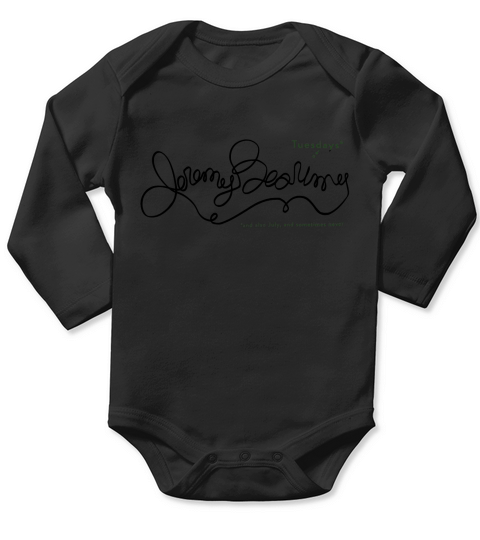 Jeremy Bearimy with notation Long Sleeve Baby One-Piece