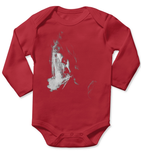 kurt cobain smoke Long Sleeve Baby One-Piece