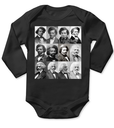 Life Of Frederick Douglass Long Sleeve Baby One-Piece