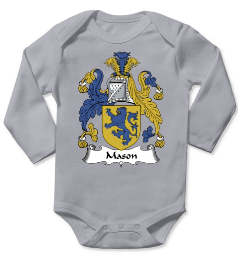 Mason Family Crest British Family Crests - Coffee Mug (colored) Long Sleeve Baby One-Piece