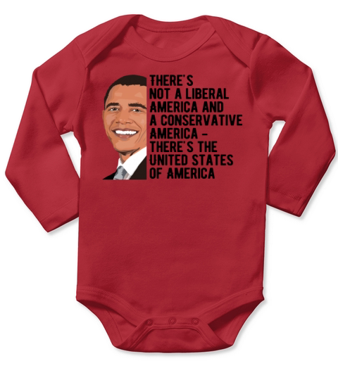 Obama Quote American Long Sleeve Baby One-Piece