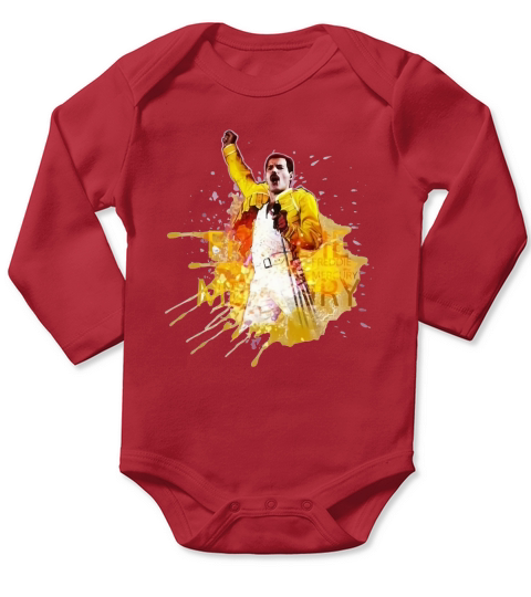 Queen Freddie Mercury Memorabilia - Unisex Long Sleeve Long Sleeve Baby One-Piece