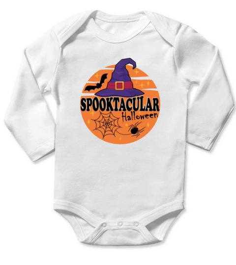Spooktacular Halloween 2022 Long Sleeve Baby One-Piece
