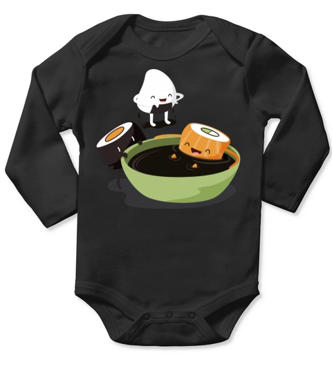 Sushi Soy Bath Long Sleeve Baby One-Piece