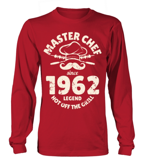 Born In 1962 BBQ Funny Grilling 60th Birthday Long sleeved Unisex