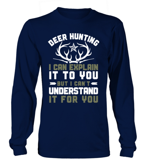 Buck Deer Hunting Hunter Vintage Long sleeved Unisex
