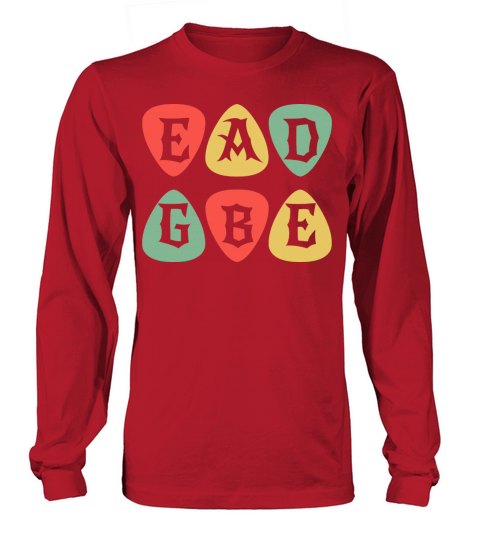 EADGBE Guitar Tuning - Vintage Musician Guitarist Long sleeved Unisex