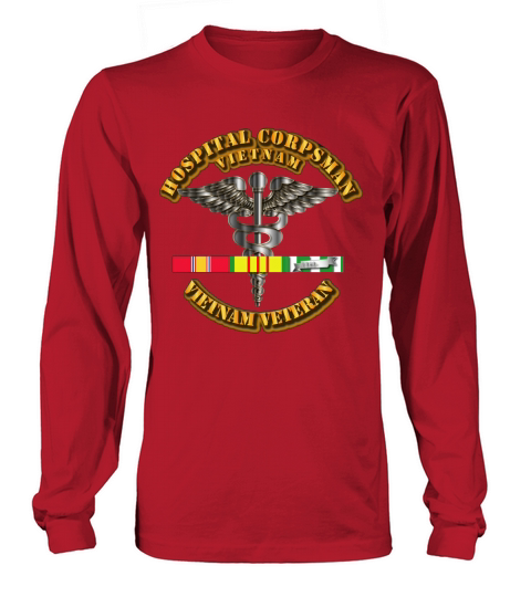 navy-hospital-corpsman-w-vietnam-svc-ribbons Long sleeved Unisex