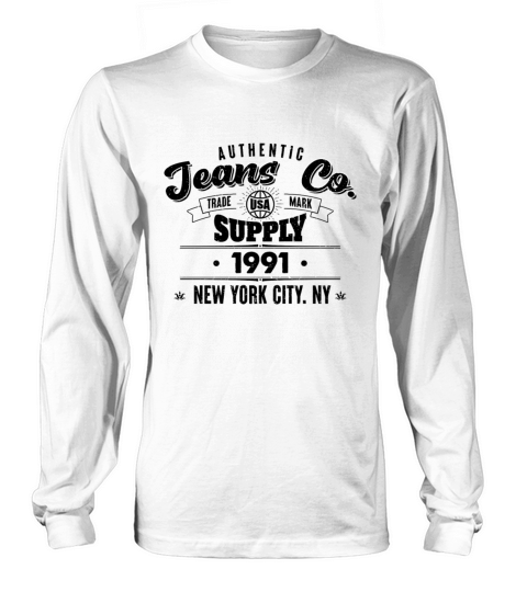New York City Born In 1991 Vintage Birthday Long sleeved Unisex