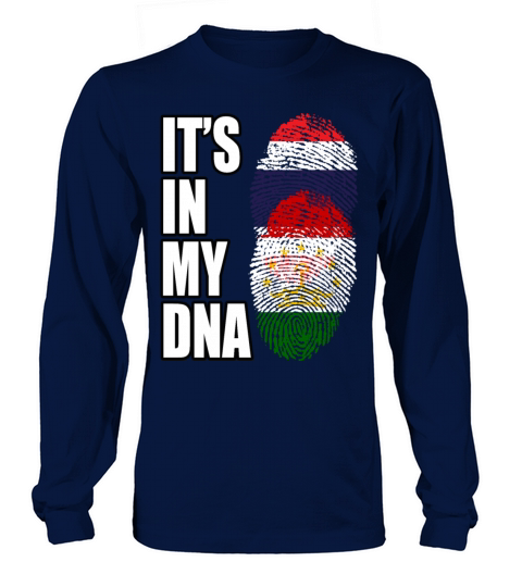 Thai And Tajikistani Vintage Heritage DNA Flag Long sleeved Unisex