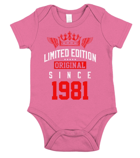 1981 limited edition Short Sleeve Baby One-Piece